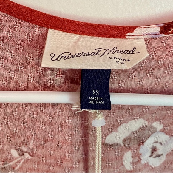 NWT floral print short sleeve v-neck dress - Picture 5 of 9